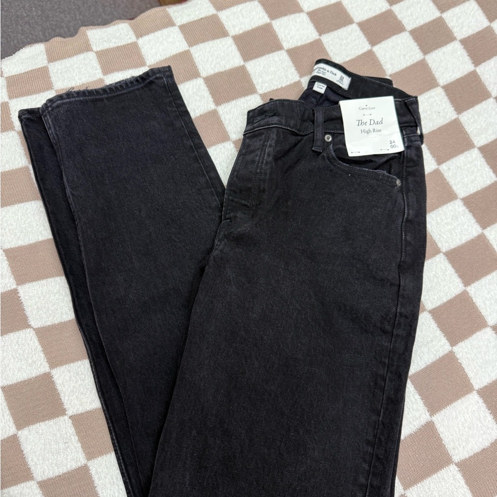 Abercrombie & Fitch Women's High Rise Jeans - Black